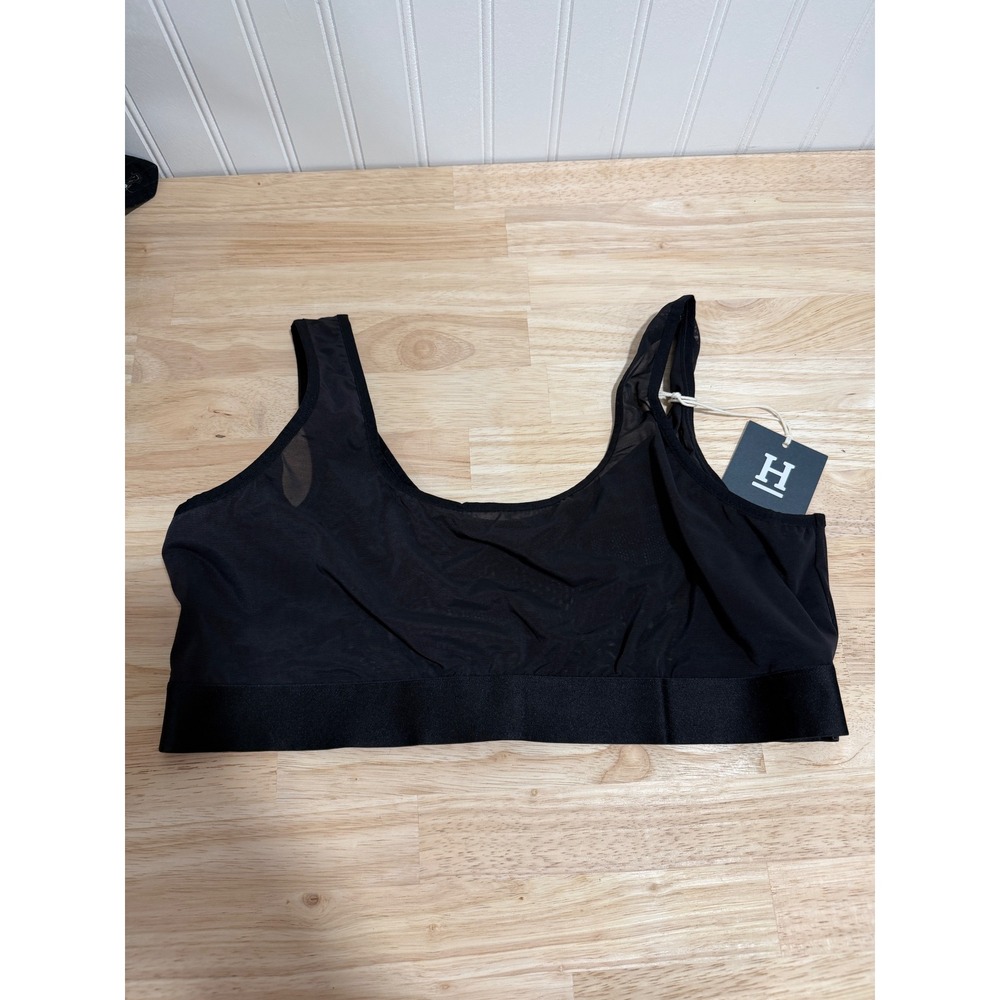 Harper Wilde Scoop Neck Sheer Mesh Bralette Women Size 2XL NWT